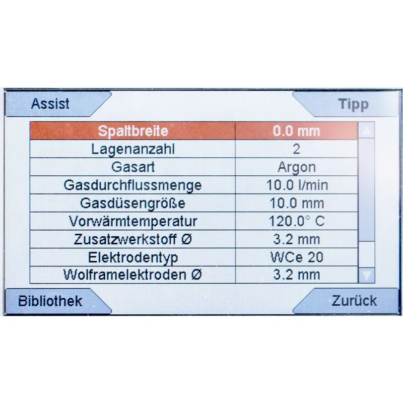 Rehm 182 DC ULTRA digital - TIGER® wspomaga kompleksowymi informacjami o zadaniu spawalniczym, które użytkownik chce wykonać. Zwiększa to bezpieczeństwo i jakość.