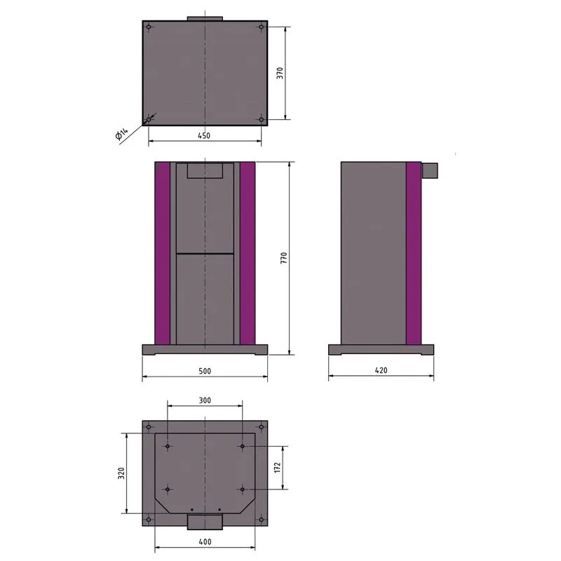 Optimum GZ 40C - Podbudowa GU 4-H