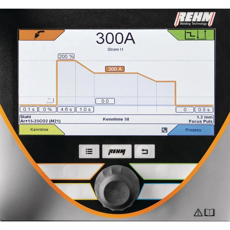 Rehm 300 W 0.8/1.0 - wyświetlane w sposób przejrzysty i dynamiczny graficznie