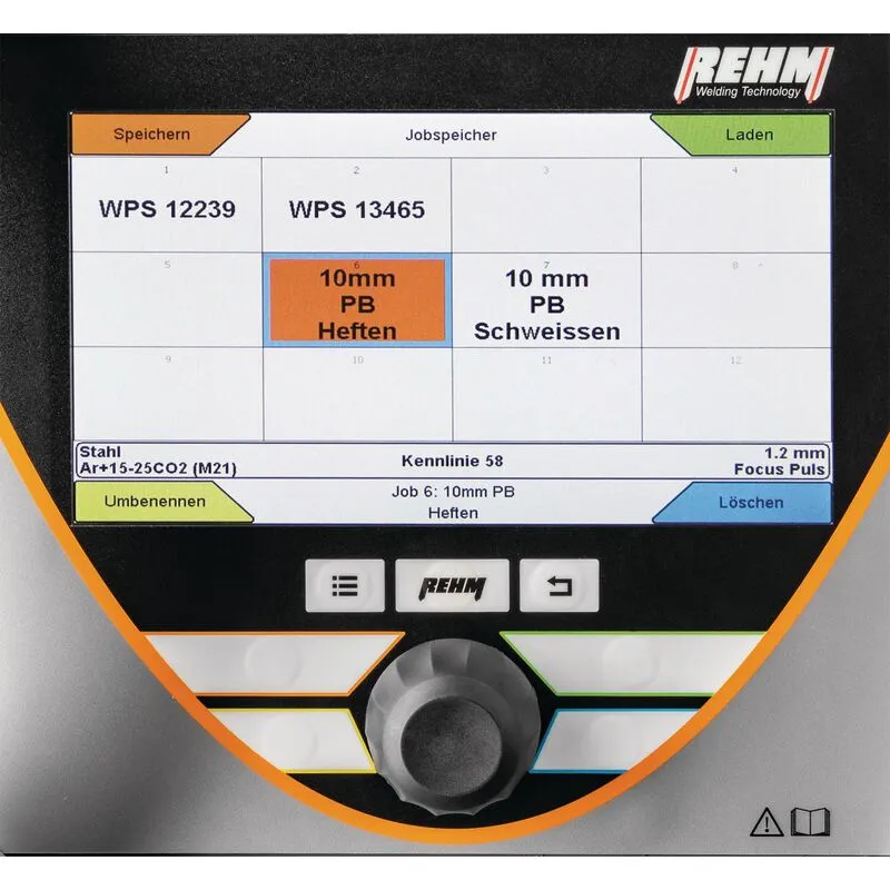 Rehm 300 W 0,8 / 1,0 Advanced z osłoną panelu sterowania - Użytkownik z daleka rozpoznaje wybrane ustawienia