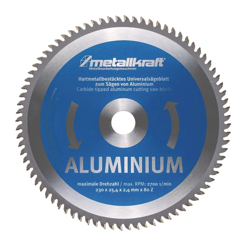 Metallkraft HKS 230 Zestaw z oferty specjalnej - Tarcza piły do aluminium Ø 230 x 2,4 x 25,4 mm